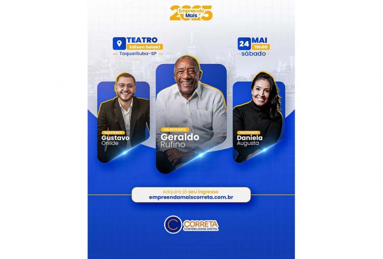 Correta Contabilidade impulsiona o empreendedorismo com evento inovador neste sábado, 24 em Taquarituba