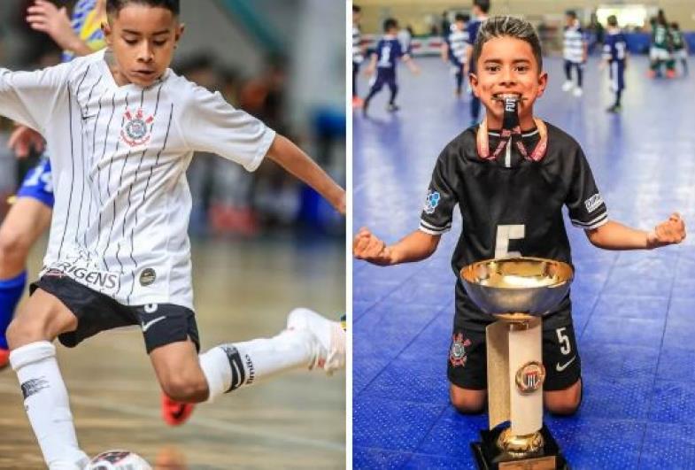 Família vende doces para pagar gastos de menino de 9 anos que treina no Corinthians: 'É o sonho dele'