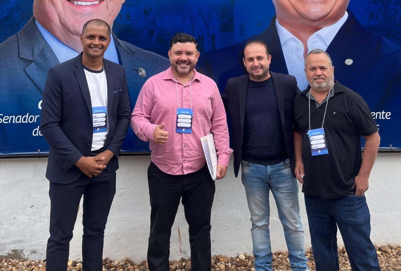 Vereador de Coronel Macedo, Everton Cafu, vereador de Sarutaiá Rodrigo Bongo e ex-vereador de Sarutaiá Rogerinho