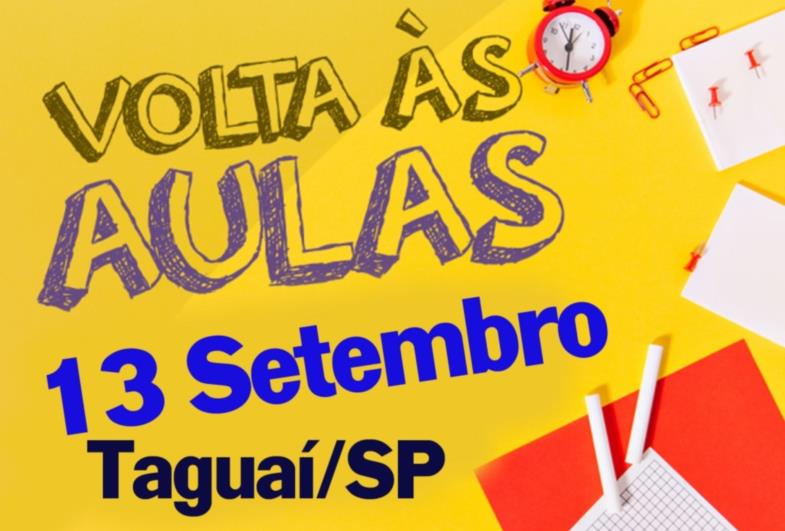 RETORNO DAS AULAS PRESENCIAIS EM TAGUAÍ