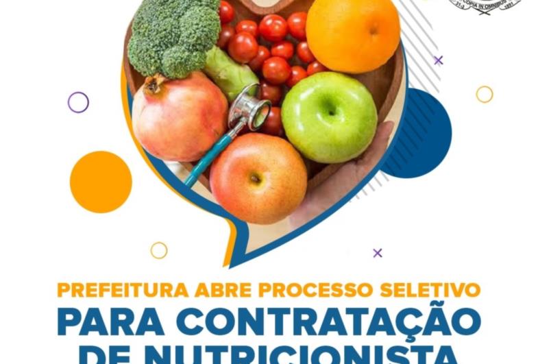 Prefeitura abre processo seletivo para contratação de nutricionista em Fartura