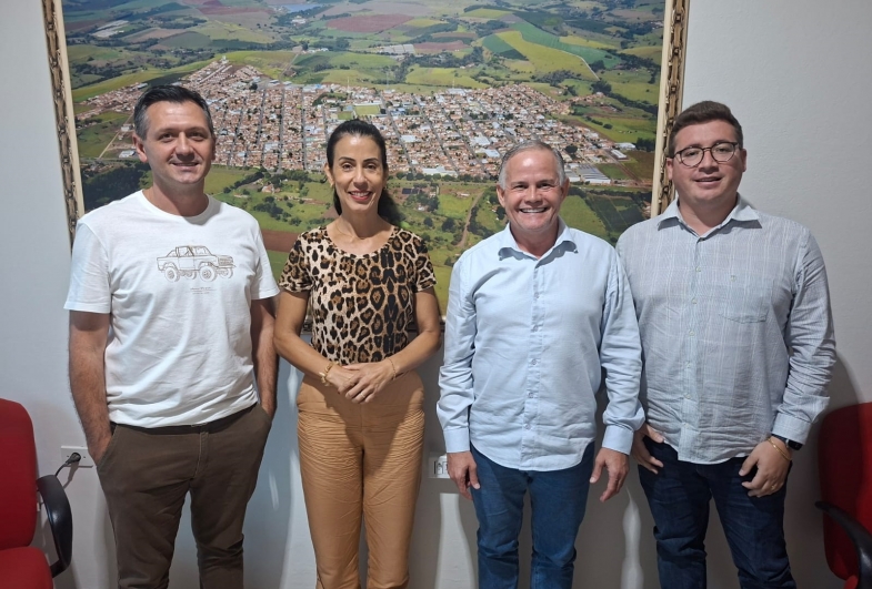 Prefeito de Taguaí recebe representante do SDE/SP e alinham ações projetos de fomento ao desenvolvimento econômico local