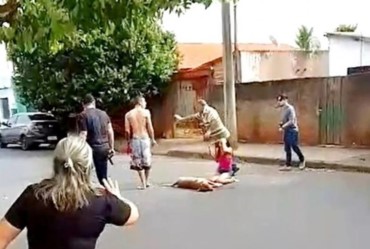Confusão entre policiais e moradores termina com 3 presos e cachorro morto a tiros em Paraguaçu Paulista