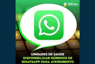 Unidades de Saúde disponibilizam números de WhatsApp para atendimento