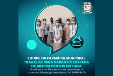 Programa “Remédio em Casa”: Equipe da Farmácia trabalha para garantir a entrega de medicamentos