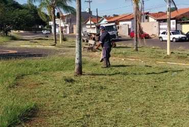 Trabalho de zeladoria do Governo Roberto Araujo seguiu durante o Carnaval em Avaré