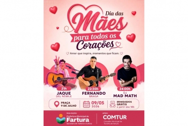 Fartura promove especial de Dia das Mães com artistas locais na Praça 9 de Julho