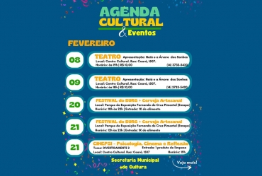 Confira a agenda cultural do mês de fevereiro em Avaré