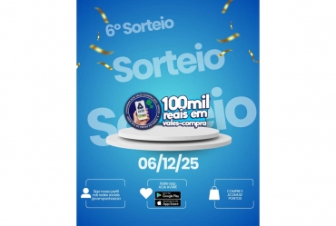 Acia realiza o 6º Sorteio da Campanha “A Sorte na Palma da Sua Mão” neste sábado, 06