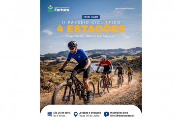 Passeio ciclístico “4 Estações” realiza etapa outono em Fartura