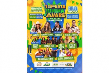 1ª Festa Junina de Avaré terá grandes shows e quatro dias de celebração na Emapa