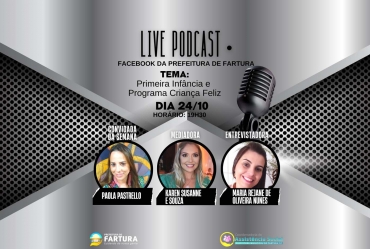 Live da segunda (24) terá como tema “Primeira Infância e Programa Criança Feliz”