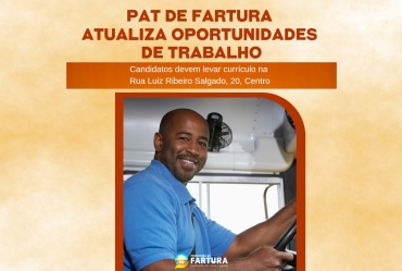 PAT atualiza oportunidades de trabalho