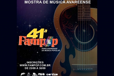 41ª Fampop está com inscrições abertas para artistas de Avaré