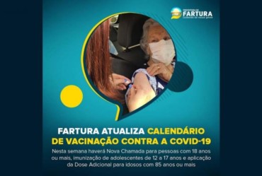 Fartura atualiza calendário de vacinação contra a Covid-19 no município