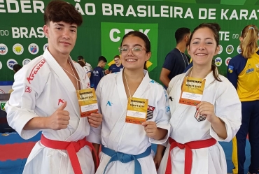 Jovens de Avaré conquistam prata e bronze no Campeonato Brasileiro de Karatê