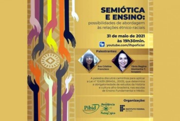 Palestra no IFSP discute cultura afro-brasileira num evento virtual