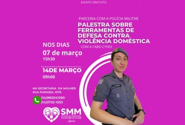 Violência doméstica é tema de palestras na Secretaria da Mulher de Avaré