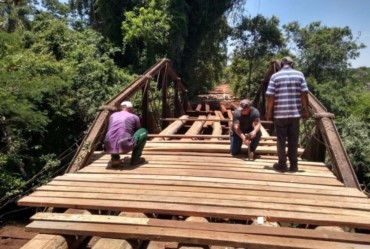 Construída no século XIX, Ponte Inglesa passa por revitalização em Avaré