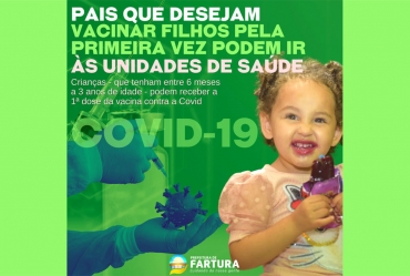 Covid 19: Pais que desejam vacinar filhos pela primeira vez podem ir às Unidades de Saúde