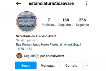 Perfil no Instagram divulga a Estância Turística de Avaré