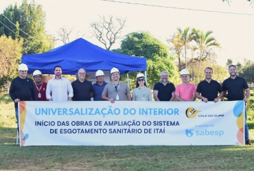 Após anos de espera, 470 famílias de Itaí terão rede de esgoto