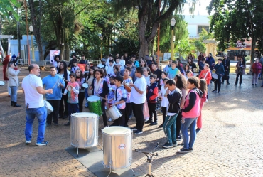 Encontro de percussão em Avaré reúne alunos do Projeto Guri