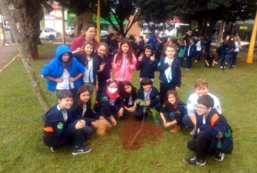 Primavera é celebrada com plantio de árvores em praças de Avaré