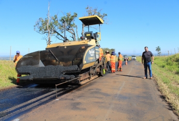 Obras para recapeamento da Estrada da Ponte Alta são iniciadas em Avaré