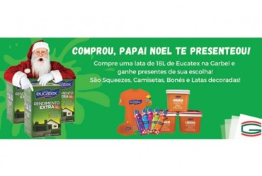 Garbel e Eucatex oferecem brindes aos seus clientes