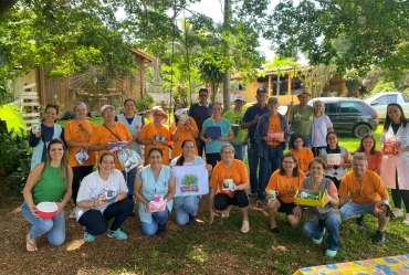 Grupo de caminhada da Atenção Básica de Taguaí realiza passeio e confraternização