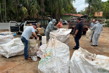 Campanha de Recolhimento de Embalagens de Defensivos Agrícolas recolhe quase três toneladas de materiais em Fartura