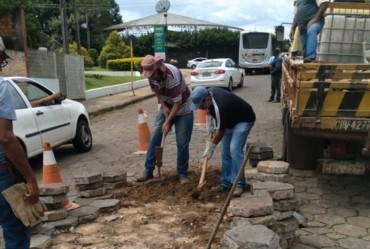 Tubulação é recuperada pela Prefeitura no Santa Elizabeth