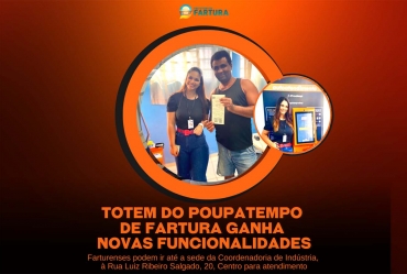 Totem do auto atendimento do Poupatempo de Fartura ganha novas funcionalidades