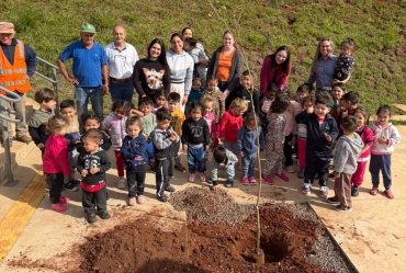 Sarutaiá celebra o mês do meio ambiente com plantio de árvores