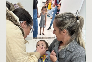 Dia D da vacinação contra a pólio imuniza mais de 200 crianças em Fartura