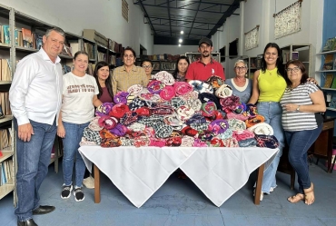Fundo Social de Solidariedade de Timburi entrega de cobertores para os beneficiários do programa bolsa família