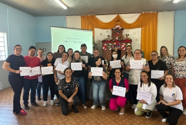 Profissionais da Saúde de Taguaí participam de treinamento