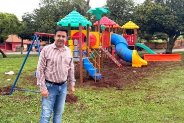 Prefeitura de Timburi investe em novos playgrounds e espaços de convivência e entreterimento para as crianças