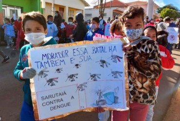 Escolas aderem campanha contra Dengue em Sarutaiá
