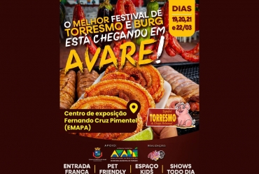 Avaré recebe nova edição do Festival do Torresmo e do Burg