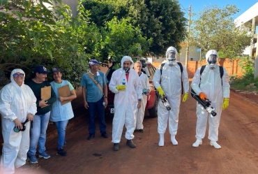 Nebulização reforça combate ao mosquito da dengue em Taguaí