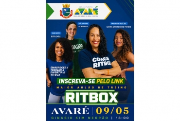 Ginásio Kim Negrão tem aulão gratuito de ritbox e zumba neste sábado, 9 