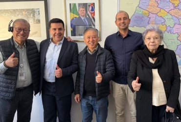 Prefeito de Timburi, Cristiano Amorim solicita investimentos em iluminação pública e infraestrutura urbana ao Governo do Estado