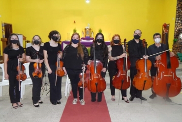Orquestra de Camerata Villa Lobos se apresenta em Taguaí