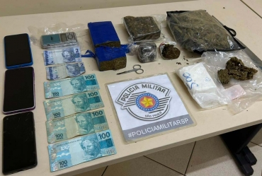 Polícia Militar apreende diversos entorpecentes e prende homem por tráfico de drogas em Cerqueira César