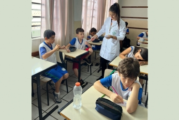 Crianças das escolas em tempo integral participam de pesquisa sobre merenda escolar em Fartura