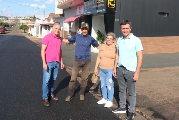 Taguaí avança obras de recapeamento em vias da cidade