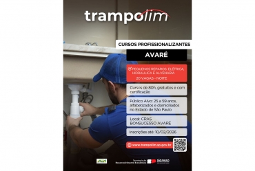 Curso gratuito de Pequenos Reparos está com inscrições abertas em Avaré