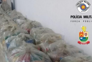 Batalhão da PM de Avaré arrecada mais de 700 kg de alimento para doação